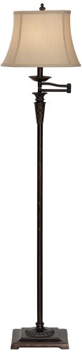 Pompeii Bronze Swing Arm Floor Lamp