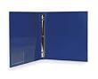Dakota Designs 2LKC7 View Binder, O-Ring, 1 In, PP, Blu, PK6