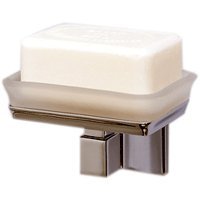 American Standard 2555050.295 Town Square Soap Dish with Frosted Tempered Glass, Satin Nickel