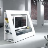 Jahnke Cuuba Luxor One TV Schrankwand-Hochglanz-Weiß / Weiß-Hochglanz-Weiß / Weiß