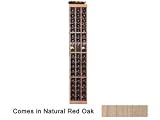 Wine Cellar Innovations Designer Series Collection 3-Column Natural Red Oak Individual Bottle Rack with Display 72x14x13-in.