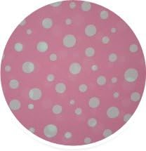 Pink Polka Dot Gift Wrap Bags with Silver Metallic Ties - Package of 8 - Reusable Biodegradable Plastic - 17.75 By 19 Inches by DESIGNERLINERS