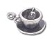 Solid Sterling Silver Cup of Tea Charm