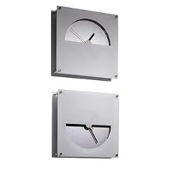 DUAL CLOCK - WEISS GETEILTE WANDUHR