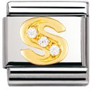 Nomination Comp. Classic BUCHST. Edelstahl, 18K-Gold und Cubic Zirc. (S) 030301 Preisvergleich