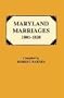 Maryland Marriages 1801-1820