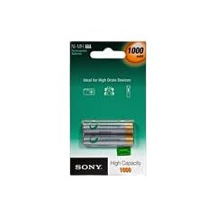 Sony Nickel-Metallhydrid Akkus 2er Pack Micro Ni-MH 1,2 V 1000 mAh