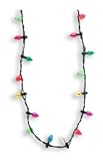 Holiday Flashing Christmas Light Bulb Necklace