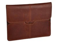 Targus Hughes Leather Portfolio Slipcase for iPad - Case for web tablet - oil-tanned leather - brown - Apple iPad - HUGHES LTHR PORTFOLIO SLIPCASE FOR IPAD