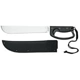 Meyerco Heavy Blade Machete 420 Stainless Steel Blade Patented Full Guard Rubber Overmold Handle