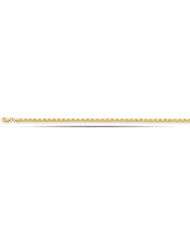 10K Yellow Gold Hearts Fancy Chain Anklet (10 Inches)