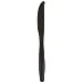 Dixie PKH51 Heavy Weight Polypropylene Knife, 7.5" Length, Black (Case of 1,000)