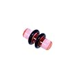 4 Gauge Pink Acrylic Plug