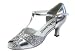 Silver Leather with Sparkle 2.5 Heel