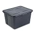 Advantus 34052 File Tote with Lid, 19w x 15-1/2d x 11h, Black