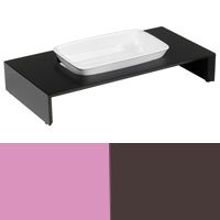 Siam Raised Pet Feeder for Small Dogs & Cats - Black