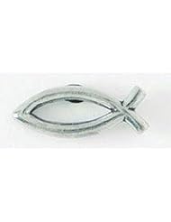 Pewter Pin with Open Christian Fish by Bob Siemon Designs