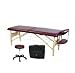 Ironman Delta Spa Table with Carry Case and Massage Stool (Burgundy)