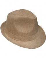 Outer Rebel Fashion Fedora Hat- Beige Tweed