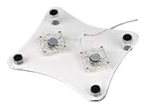 Gembird NBS-3 - Notebook stand with notebook fan - 80 mm - transparent Electronics