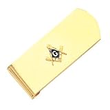 Thumbnail image for Masonic Money Clip – Yellow Gold Plated
