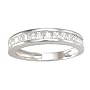 925 Sterling Silver Wedding Band Ring Princess Cut CZ's