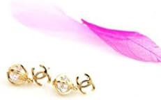 Globalmate Letter Drop Earrings Austrian Crystal Elements