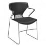 HONG5311Y - Stack Shell Chairs, w/ Arms, 20-7/8x22x33, Lava