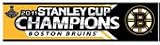 Boston Bruins 2011 NHL Stanley Cup Champions 3x12 Bumper Sticker