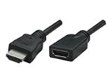 MANHATTAN HDMI1.3b Kabel 1x HDMI 19-pol. Stecker 1x HDMI 19-pol. Buchse Vernickete Kontakte Vergossener PVC-Stecker 1,8m