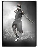 Generic Personalized Lebron James Jamping Pattern Custom Fleece Throw Blanket 58" x 80" Inch Sold by Too Amazing Store