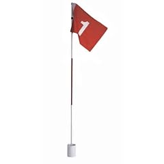 Golf Fahne mit Golfloch und 100 Tees wei�