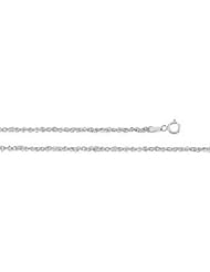 14K White-Gold Sparkling Singapore Chain by US Gems