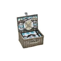 Cilio 155716 Picknick-Korb Stresa deluxe, 2 Personen, olivgr�n