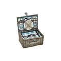 Cilio 155716 Picknick-Korb Stresa deluxe, 2 Personen, olivgr�n