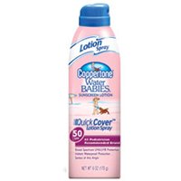 Coppertone Water Babies Sunscreen Continuous Lotion Spray, SPF 50 - 6 Oz