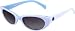 Tres Noir Shiny White and Blue CHERRY BOMB Sunglasses w/ Smoke Lens