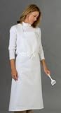 Medline Bib Apron - White, 36' x 42',