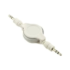 Aux Audio Cable 3.5 Mm Jack For Ipod/mp3/zune/car Audio - White