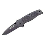 New Smith and Wesson Knives SW113PSPECIAL OPS MED Black Standard Edge Linerlock Knife Tanto Blade