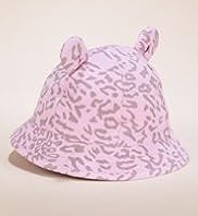 Younger Girls Pure Cotton Animal Print Pull On Hat
