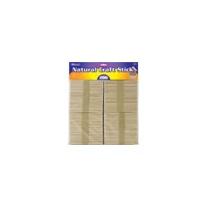 BAZIC-Natural-Craft-Sticks-Wood-160-Per-Pack