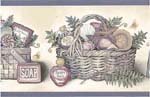 Lilac Bath and Soap Wallpaper Border