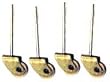 Dollhouse Miniature Furniture Rolling Casters