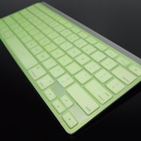 Topcase Transparent Green Silicone Cover Skin for Apple Wireless Keyboard with Topcase® Mouse Pad
