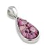 Pink Millefiori Drop Pendant