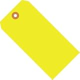 #1 Yellow Fluorescent Tag 2 3/4' x 1 3/8'   (G12011A) Category: Shipping Labels and Tags