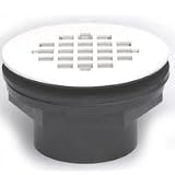 Oatey 42086 101 PS ABS-Solvent Weld Shower Drain with Plastic Strainer, 2-Inch