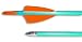 One Dozen 28" Standard Practice Cedar Wood Archery Arrows (Assorted Colors)