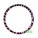 Animal Print Steering Wheel Cover - Zebra Pink
